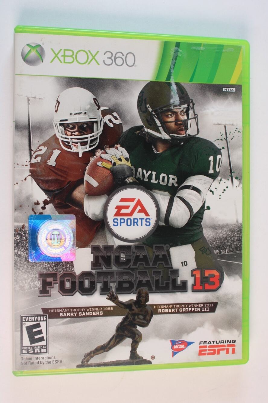 NCAA Football 13 (Microsoft Xbox 360) Authentic, Tested/Works Great